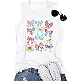 Magic Tank Top Women Magical Princess Bow Shirt Magic Kingdom Princess Sleeveless Summer Family Holiday Trip Tops