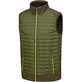Little Donkey Andy Men’s Lightweight Puffer Vest, Warm Outdoor Sleeveless Jacket for Golf Hiking Running