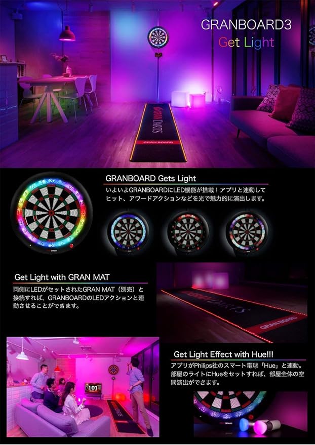 Amazon グランダーツ グランボード3 ブルー Lzb0031 ダーツボード 通販