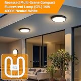 Liuyife GR8 16W 2-Pin CFL Lamp 4000K 230V Non-Dimmable 13.3cm x 13.3cm view 6