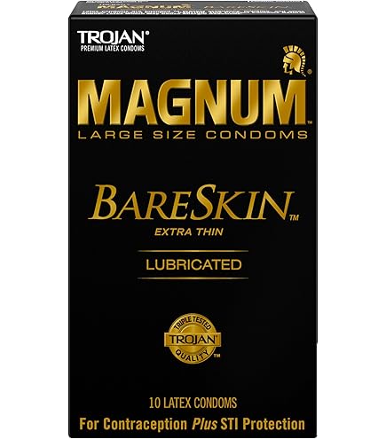 trojan magnum xl large size lubricated condoms - 12 count Trojan Magnum Ribbed Large Size Lubricated Condoms - 12 Count main image 1