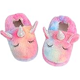 KAKU NANU Toddler Kids Slippers Cute Animal Cartoon Shoes Girls Boys Warm Fleece Winter Household Slippers