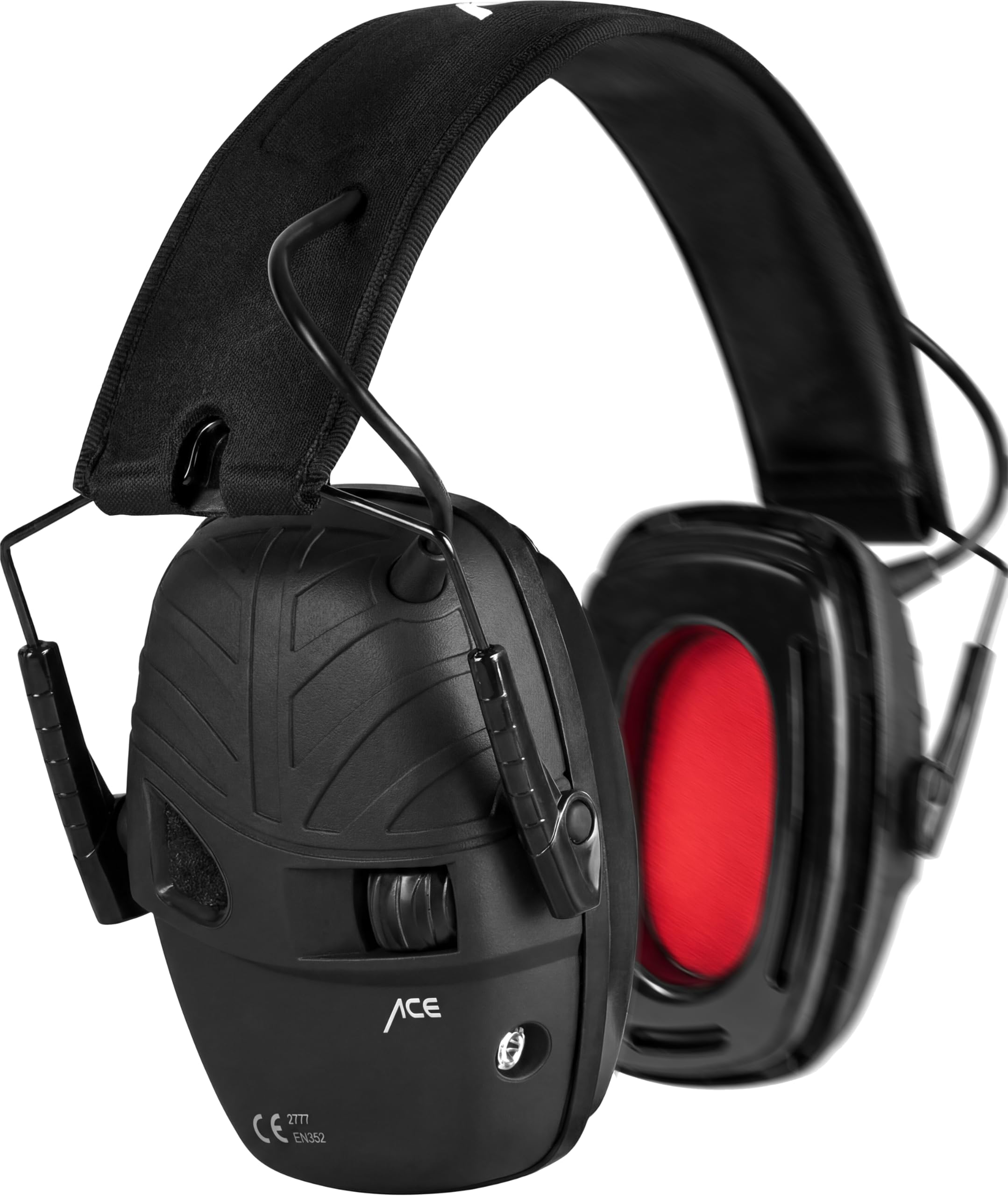 ACE Alpha Capsule Hearing Protection - Active Ear Protectors for Work/Hunting/Shooting - EN 352 - Black