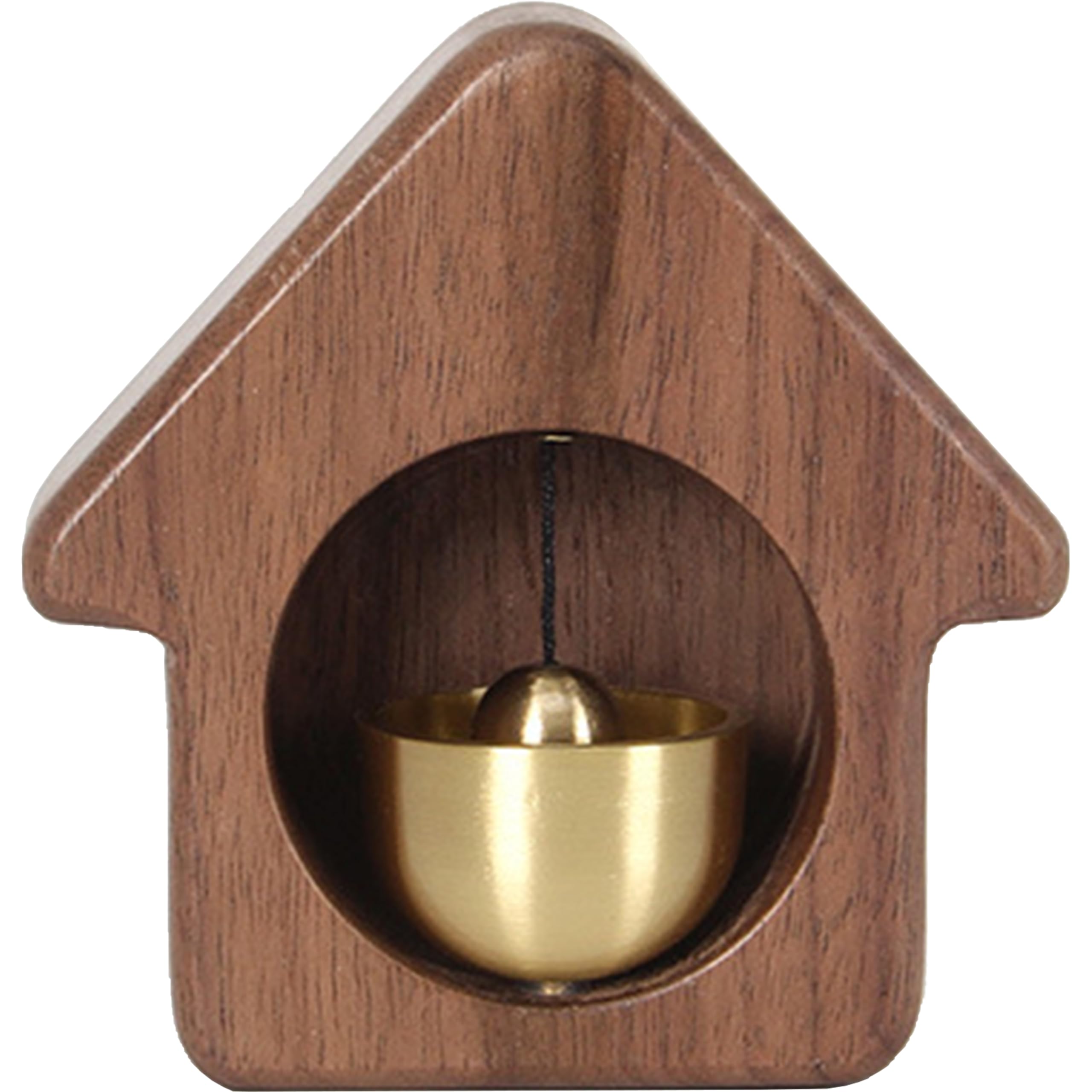 Bell with Handmade Wooden Decoration, Welcome Doorbell, Fridge Magnet, Doorbell, Office Jewellery, Shopkeeper Bell, Hanging Decoration for the Entrance (House)