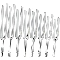 8 Packs Tuning Fork Set With Striking Hammers
