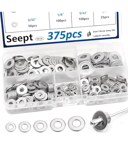 Rondelle In Acciaio Inox Per Rivetti POP – 100 Pezzi #6 (3/16") – Backup Sicuro Per Fissaggi Rondelle Backup Acciaio Inox Per Rivetti Ciechi - Foto 8