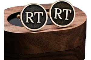 Custom Brass Cufflinks, Groomsmen Gifts, Personalized Engraved Cufflinks Set for Men, Anniversary Brithday Gift for Husband