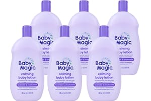 Baby Magic Calming Lotion | Helps Comfort and Relax Before Bedtime | Lavender & Chamomile | 16.5 fl oz. (6 Pack)