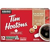 Tim Hortons Hazelnut Flavoured Coffee, Single Serve Keurig K-Cup Pods, Medium Roast, 12 Count