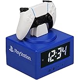 Paladone PlayStation DualSense Controller Alarm Clock with Night Light – Digital Gaming Clock for Kids, Teens, and Bedrooms – Official Licensed PlayStation Decor