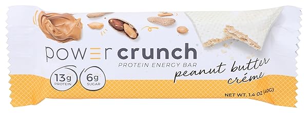 POWER CRUNCH BAR, PEANUT BUTTER CREAM, 1.4 OUNCE