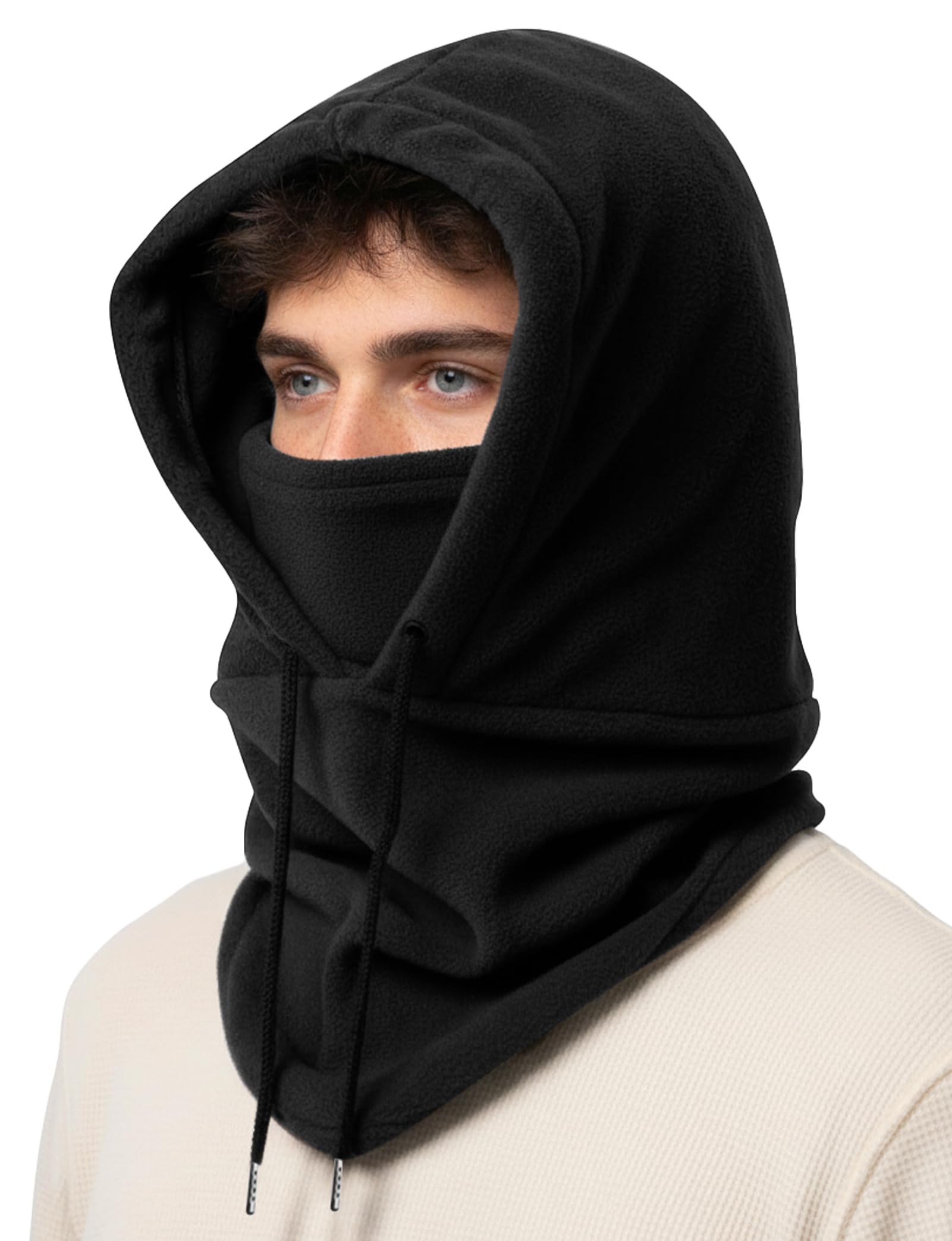 Photo 1 of Balaclava Ski Mask Fleece Mask Warm Balaclava Breathable Warm (US, Alpha, X-Large, Black-1)