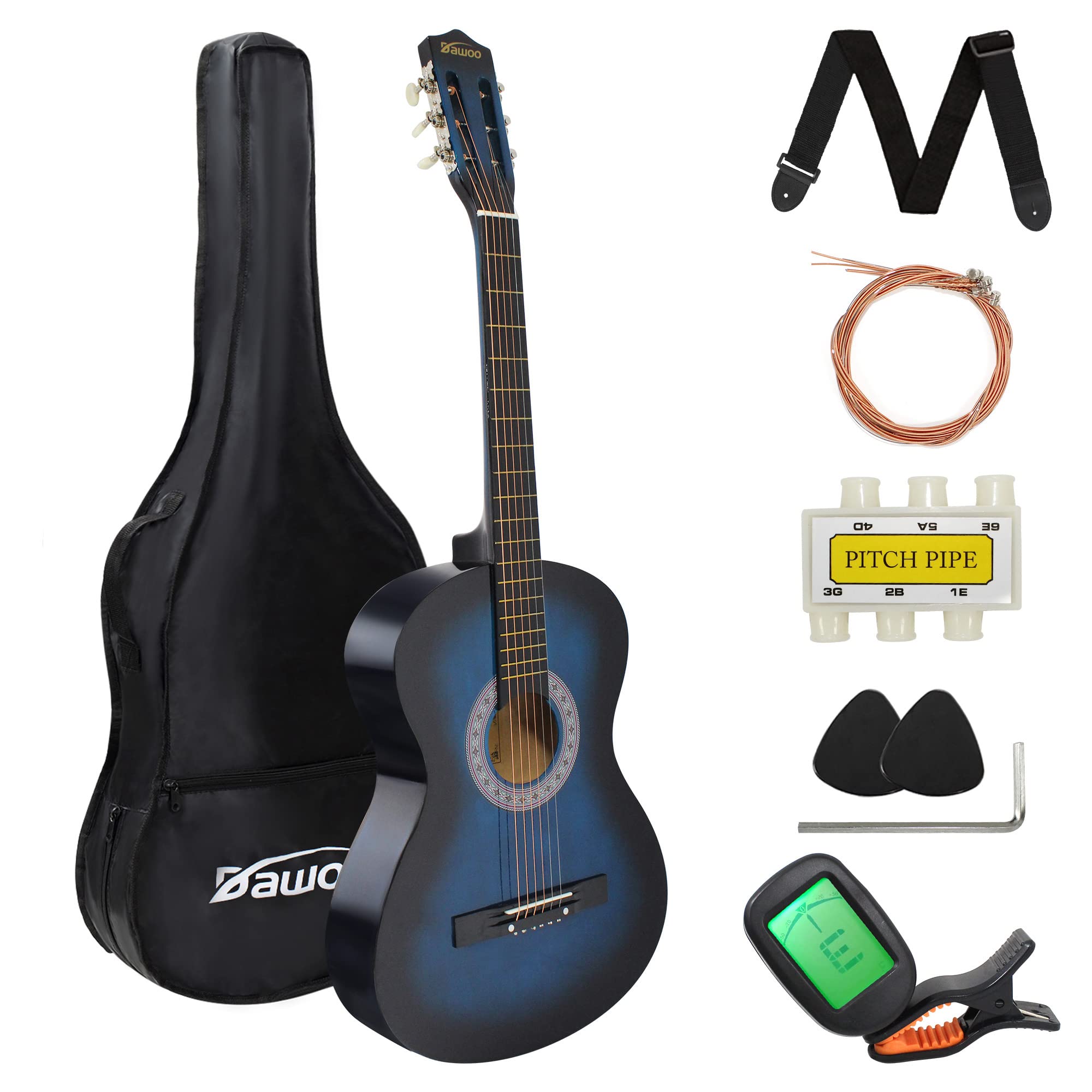 DAWOO 4/4 Size Acoustic Guitar -38 inch Classic Guitar,A Quality Choice for Beginners and Music Lovers