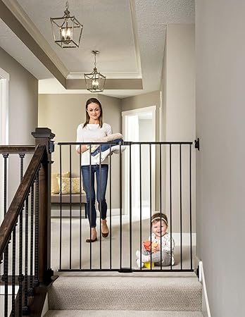 Amazon Com Regalo 2 In 1 Extra Tall Easy Swing Stairway And