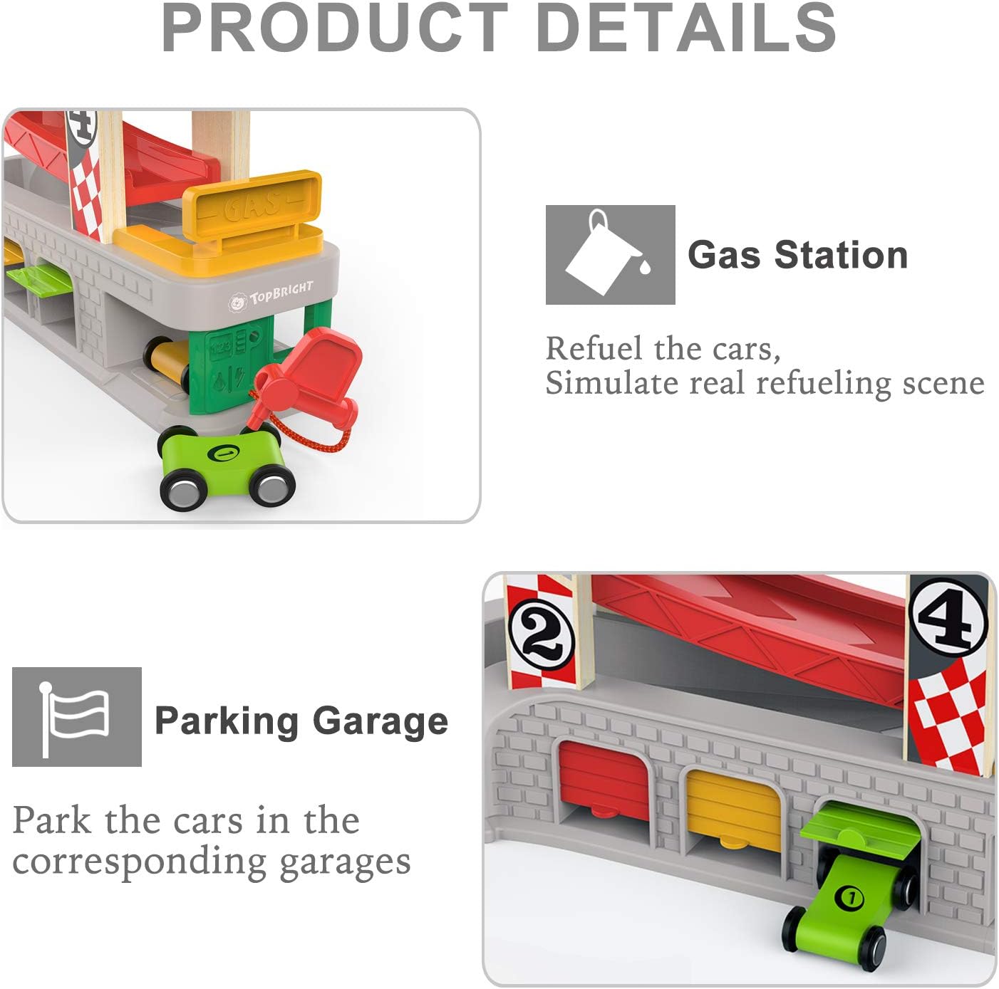 TOP BRIGHT Car Ramp Toy for 1 Year Old 2 Year Old Boy ...