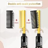ten-tatent Hot Comb Hair Straightener Ceramic Beard Straightener view 2
