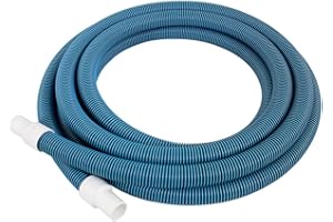 Pool Mate 550H Premium-Deluxe Blue/Black Spiral Wound Swimming Pool Vacuum Hose, 1-1/4" X 36'