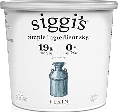 siggi’s Icelandic Skyr Nonfat Yogurt, Plain, 24 oz Tub