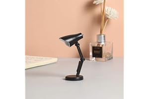 OMEET 2 Pack LED Mini Table Lamp Fold-able Night Reading Book Lamps for Home Room Computer Night Lights Eye Protections, for Night Study Travel Portable - LD01 Black