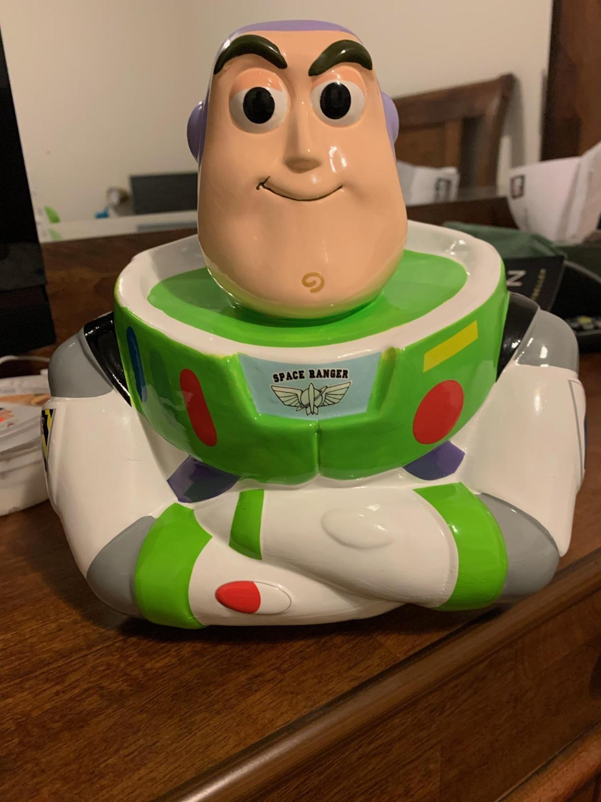 7/mo Finance Toy Story Buzz Lightyear Piggy Bank for Kids, Large