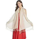 EURKEA Women's Scarf Pashmina Silky Soft Shawls Wraps Stole for Evening, Wedding and Gift