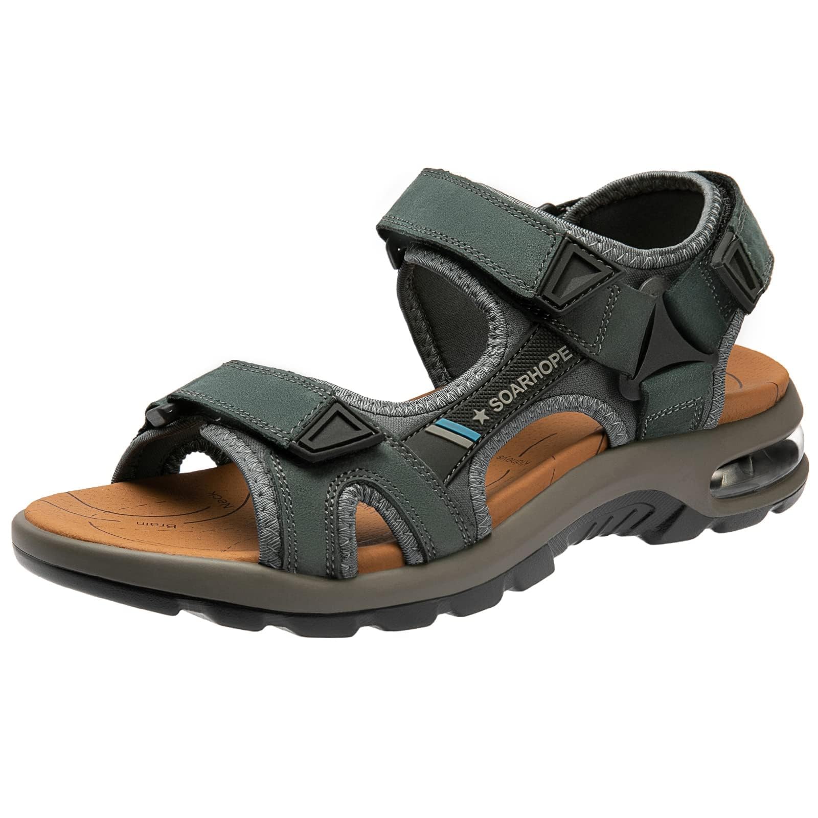 [SOARHOPE] メンズ スポーツサンダル スポーツさんだる サンダルシューズ サンダルスニーカー ストラップサンダル キャニオンサンダル アウトドア 外履き 運転 キャンプ 水陸両用 歩きやすい 夏用 の商品画像