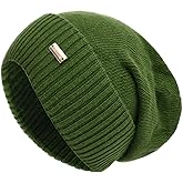 jaxmonoy Slouchy Beanies for Women Winter Lightweight Ladies Knit Hat Cuffed Soft Warm Slouch Beanie Cap - Brown