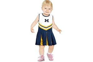 Little King NCAA Infant/Toddler Girls One Piece Team Cheer Jumper Dress Sizes 6M 12M 18M 2T 3T 4T