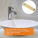 sourcing map 3.15" Faucet Mount Extension Shank Stainless Steel Fixed Foot view 5