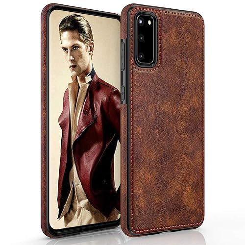 LOHASIC for Galaxy S20 Case, Premium Leather Luxury PU Rugged Non