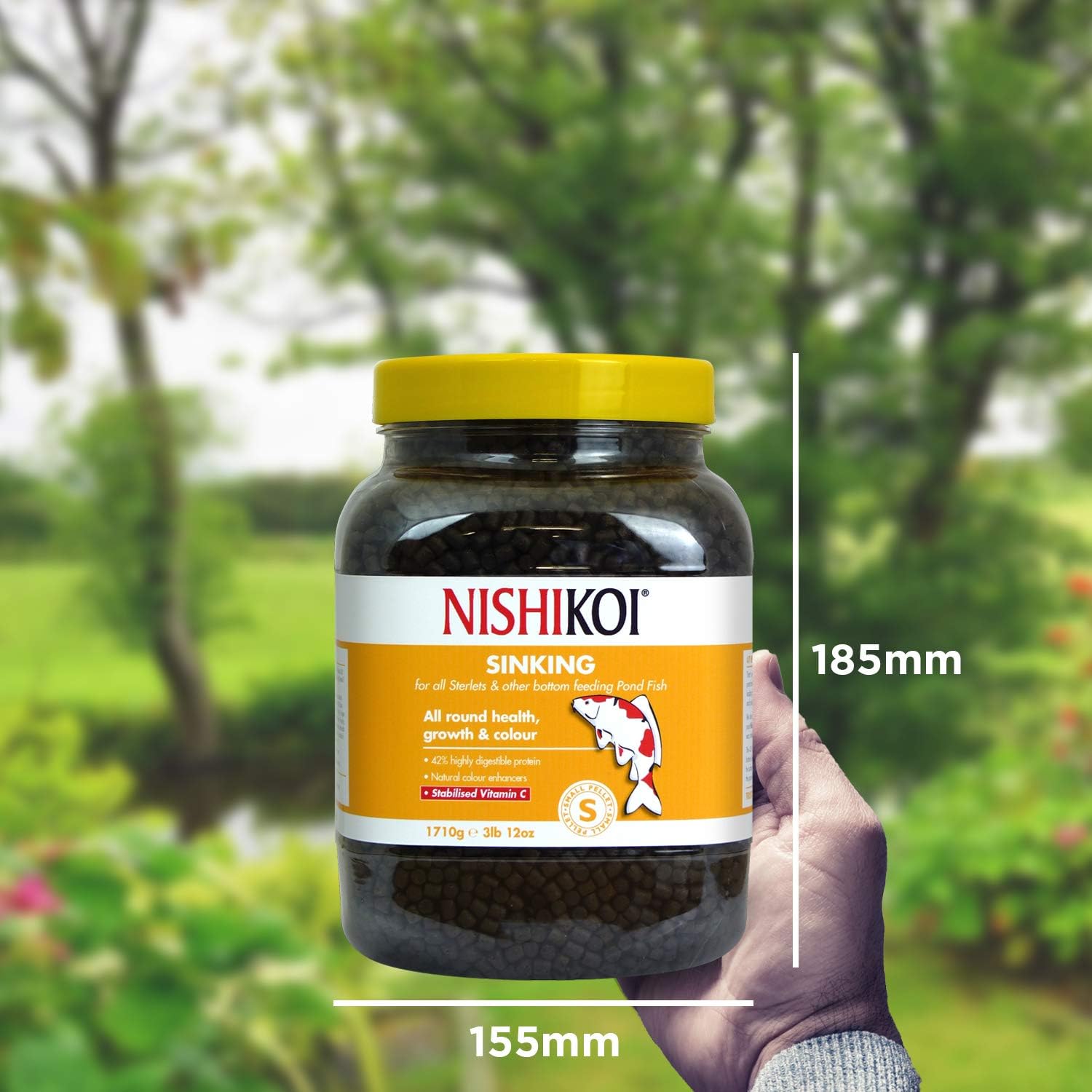 Nishikoi Sinking Food for Bottom Feeding Pond Fish - Small Pellets - 1710g, 1.71 kg (Pack of 1) - Image 5