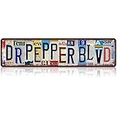 Vintage Dr.Pepper Blvd Wall Decor Street Signs Home Bar Coffee Metal Tin Signs 16 x 4 Inches