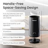 Pro Breeze 4-in-1 Electric Milk Frother 240ml Hot Cold Foam Warmer view 6