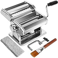 Pasta Maker Machine, 7 Adjustable Thickness Settings Pasta Machine, Wendebao Noodles Maker with 2-in-1 Pasta Roller and…