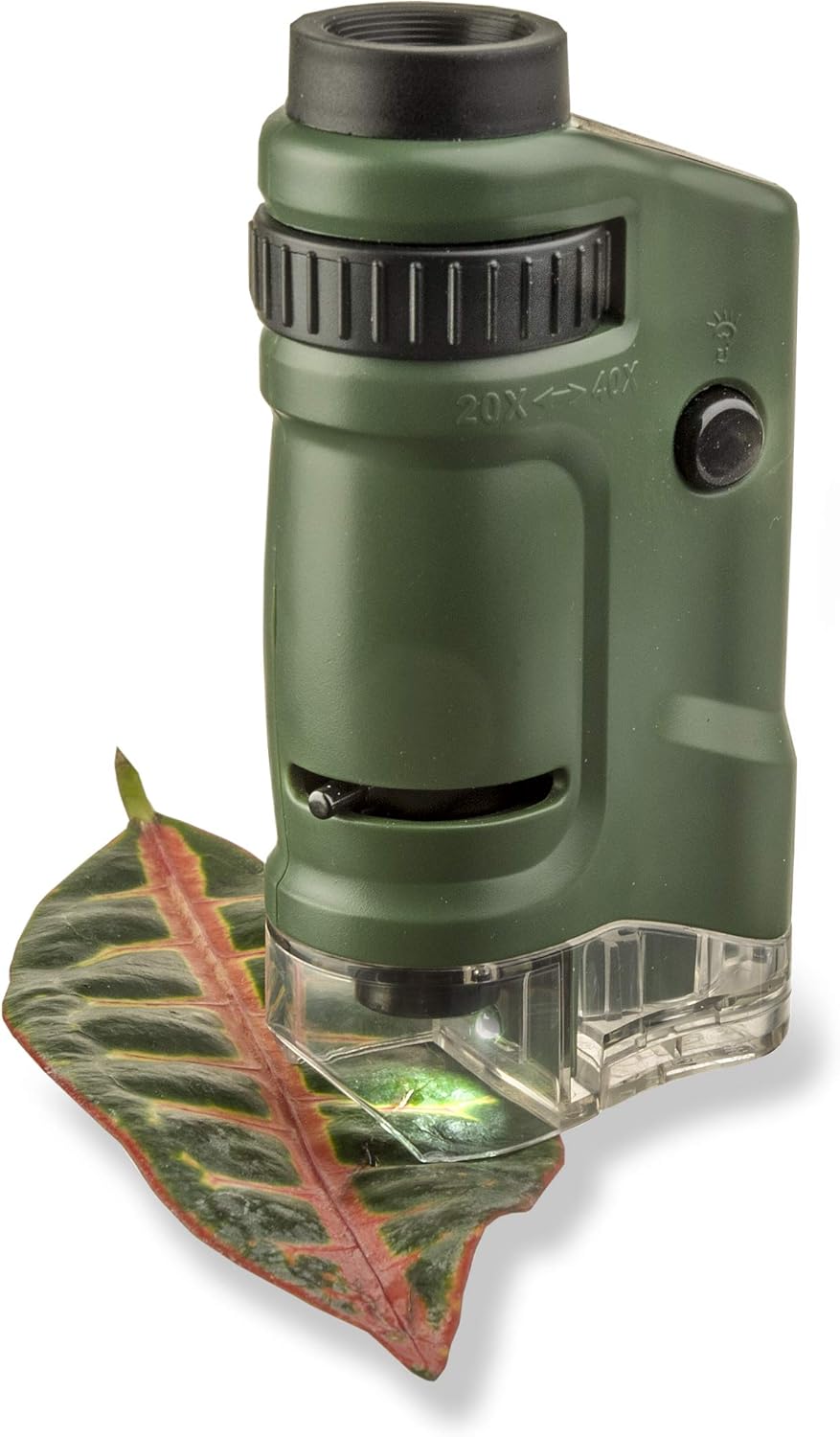 Carson MicroBrite 20x-40x LED Lighted Pocket Microscope for Learning, Education and Exploring (MM-24, MM-24MU): Camera & Photo