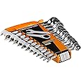 GEARWRENCH Open End Ratcheting Metric Wrench Set 12 Pc., 12 Point - 85597
