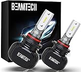 BEAMTECH 9005/HB3 Bulbs, S1 Series Fanless Fog