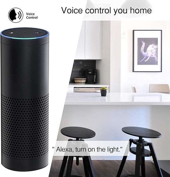 Monland WiFi Smart Light Switch Push Button Smart LifeTuya APP el Control Remoto Funciona con Alexa Home para Control de Voz 1 GangEU Plug