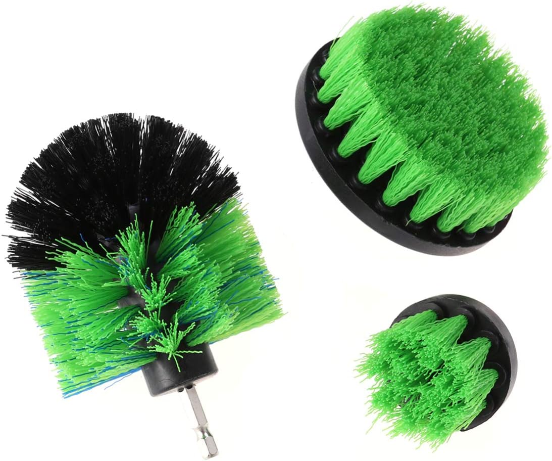 TOPBATHY 3pcs Electric Drill Cleaning Brush Attachments
