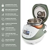 Yum Asia Panda Mini Rice Cooker 3.5 Cup Ninja Ceramic Bowl 220-240V view 3