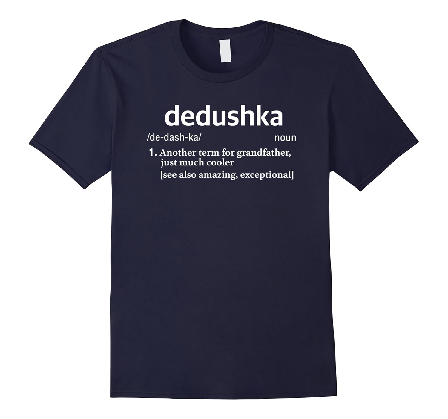 Mens Dedushka T Shirts Grandpa Shirts Grandfather in Russian Tee-ANZ