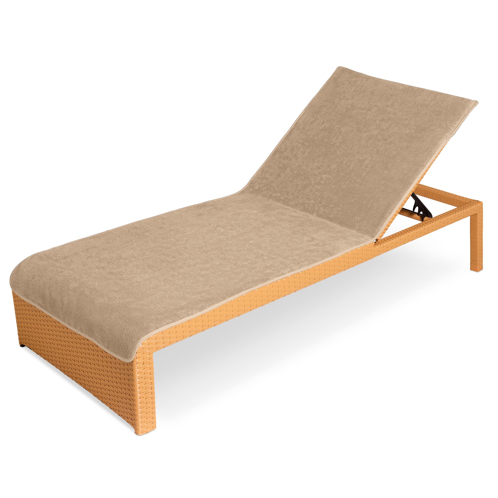 JEMIDI Sun Lounger Towel - Soft Terry Cloth Cover for Sunbed Beach Loungers Sunbathing - Beach and Holiday Accessory - 75cm x 200cm