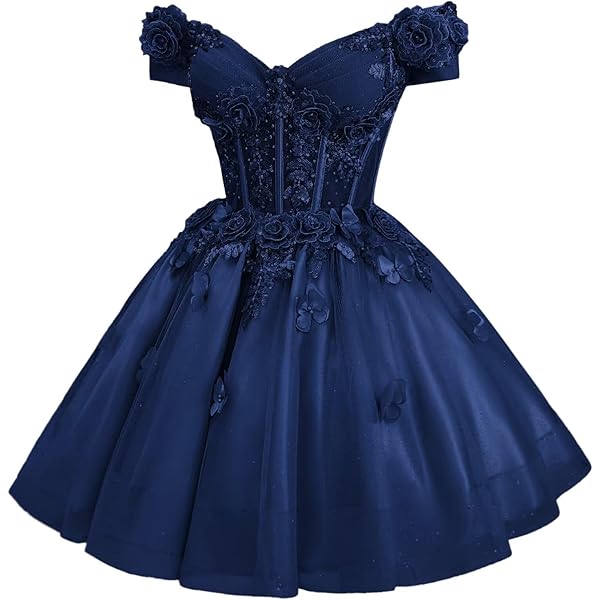 Amazon.com: Uiykhr Gorgeous Aqua Tulle Homecoming Dresses 3D Butterfly  Applique DAMA Dresses for Quinceanera Spaghetti Strap Short Prom Dress Size  0: Clothing, Shoes & Jewelry