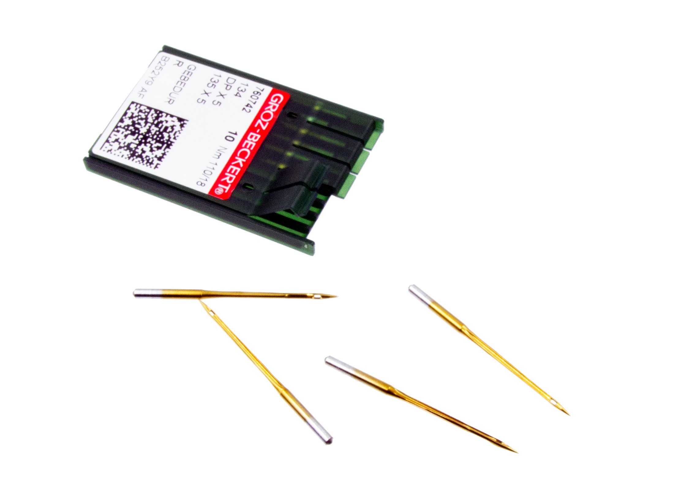 100 GROZ-BECKERT GEBEDUR 134 / 135X5 Titanium Quilting Machine Needles ( 4.0 (110/16))