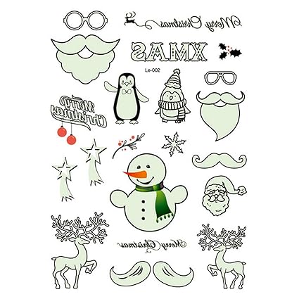 Migavenn 1 Feuille De Fête De Carnaval De Noël Lumineux