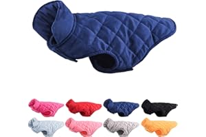 PETPUBGNZS Winter Dog Coat Soft Warm Fleece Puppy Jacket Pet Fall Sweater Comfortable Windproof Doggy Vest Big Dog Clothes for Small Medium Large Dogs Cats Girl Boy (Navy,Medium)