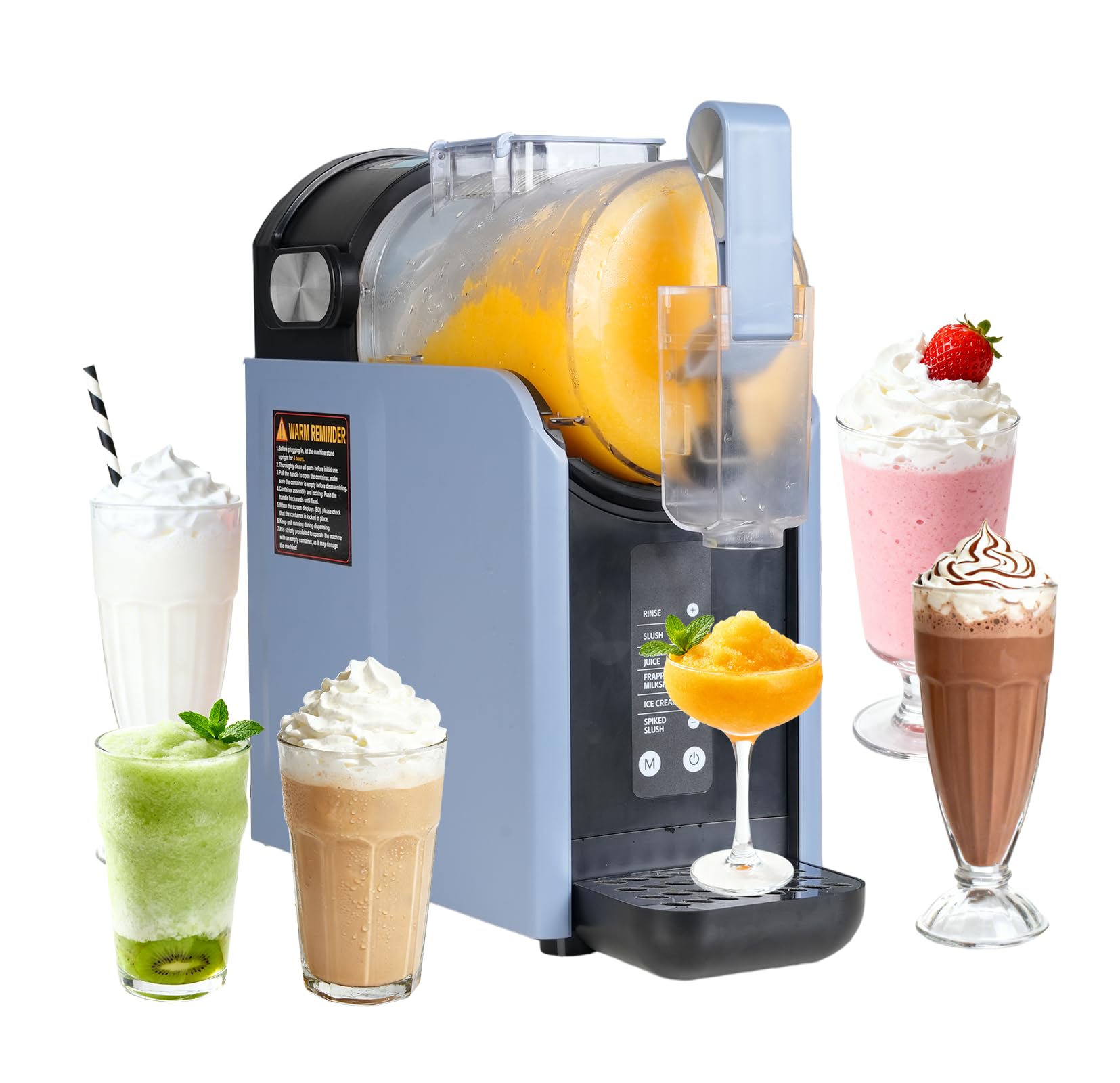 Photo 1 of Lifecreek 88oz Slushie Machine for Home with No Ice Needed, 6 Preset Programs, Self-Cleaning Function, Quiet Operation, Perfect for Making Frozen Margaritas, Milkshakes, Smoothies, Frappes, and More