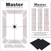 Card Centering Grading Tool for PSA, Graded Card Submissions Card Center Tool Kit with Trading Cards Measuring Tools,Thickness Measuring and Cleaning Cloth