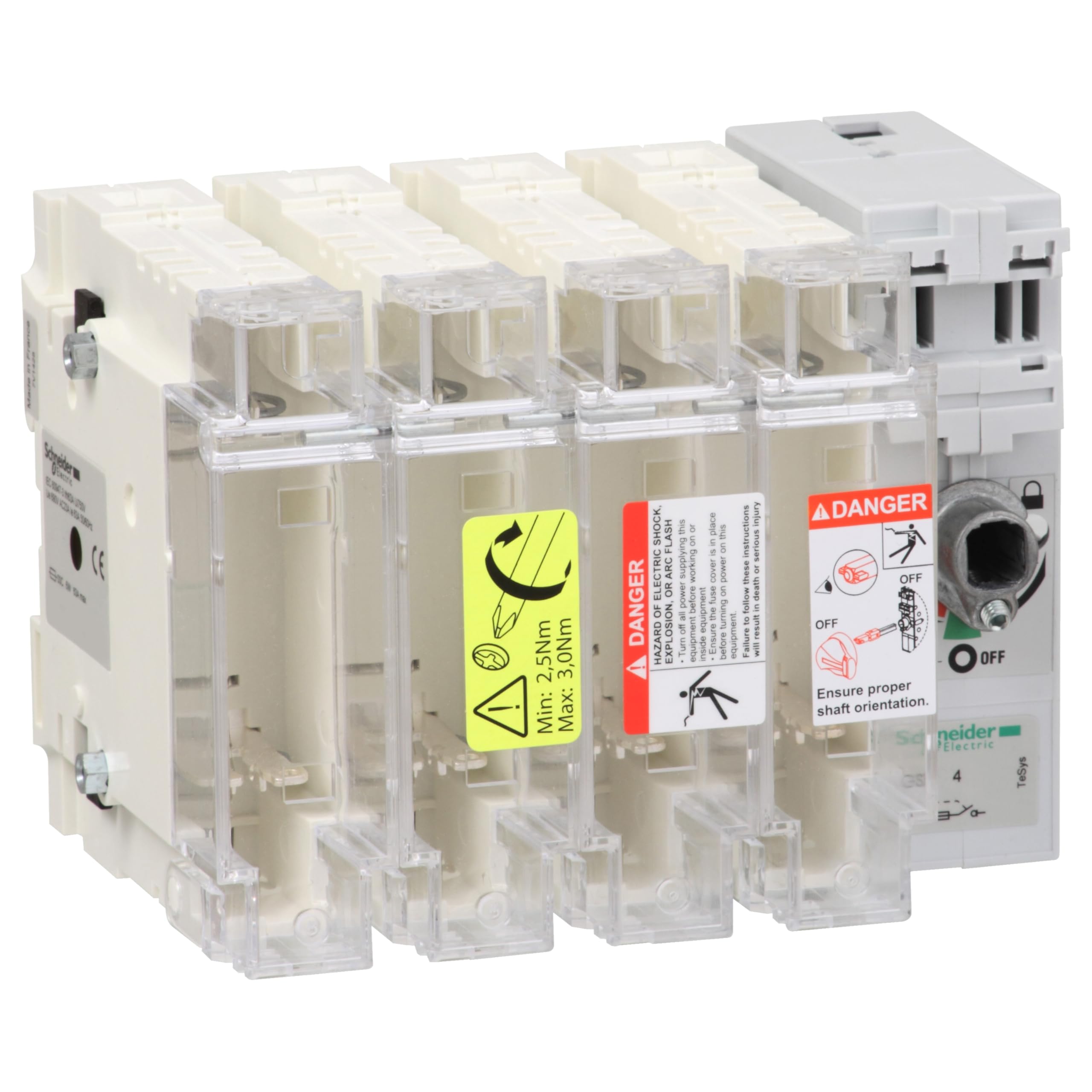 Schneider Electric GS2G4 Fuse Switch Body 4P 63A, Fuse Disconnect Sw.4 X 63A 00C