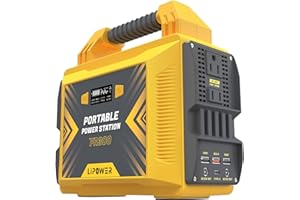 LIPOWER 300W Portable Power Station, Average 25 Phone Recharges, 1-4 Nights for CPAP, 296Wh Portable Solar Powered Generator Battery Supply for RV Camping, Emergency, Power Outages